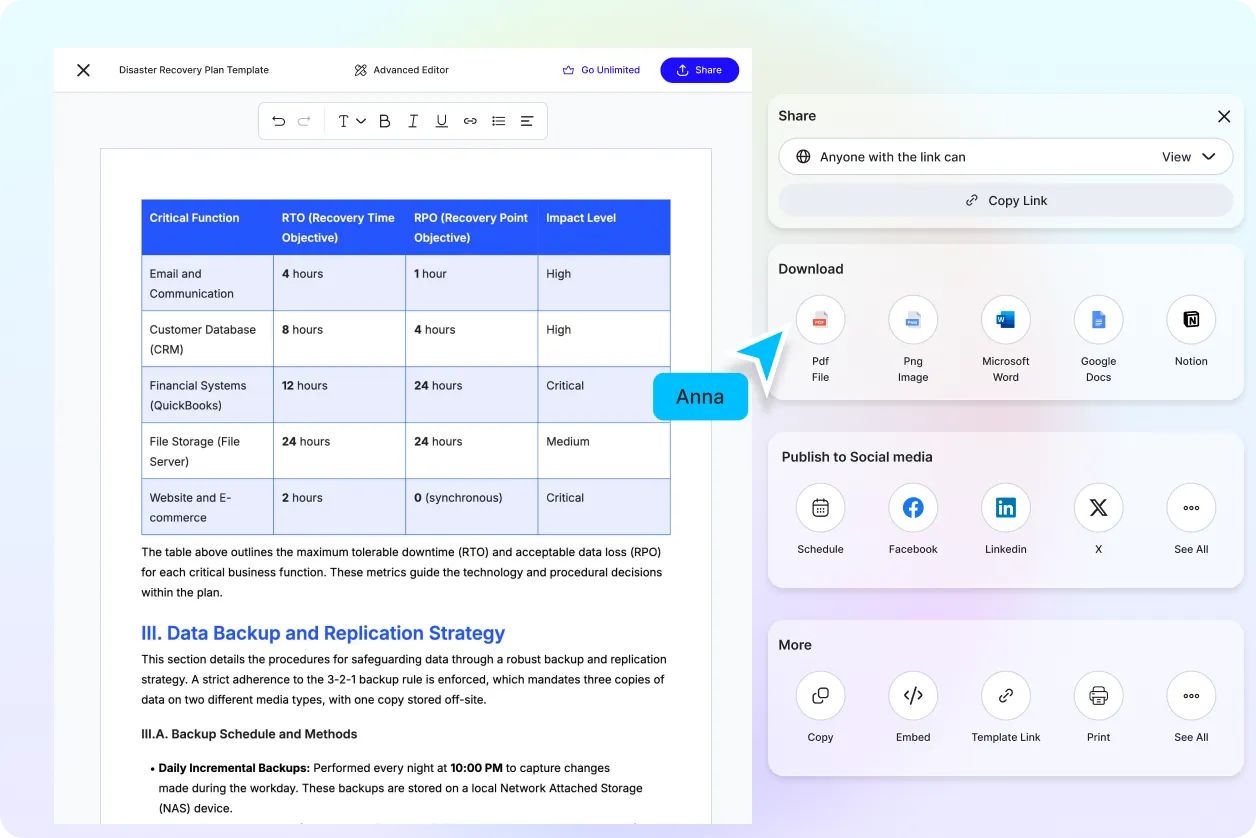 Free AI Disaster Recovery Plan Generator, AI Disaster Recovery Plan Maker Online [ No Signup ]